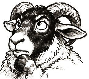 The ram, thinking